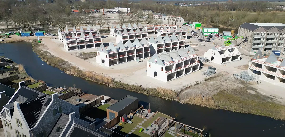 Prachtige beelden van de bouw van Kwadijkerpark fase 2A